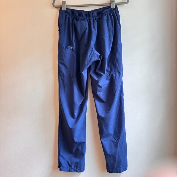 Wonder Wink W123 Women Navy Modern Fit Drawstring Cargo Scrub Pants Size Medium - Picture 2 of 6